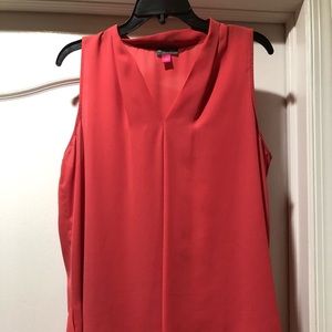 Vince Camuto Split V Neck Top